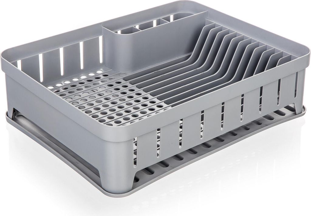 Ociekacz do naczyń 40x31cm z plastikową tacką, SHE Zdjęcie produktu 
