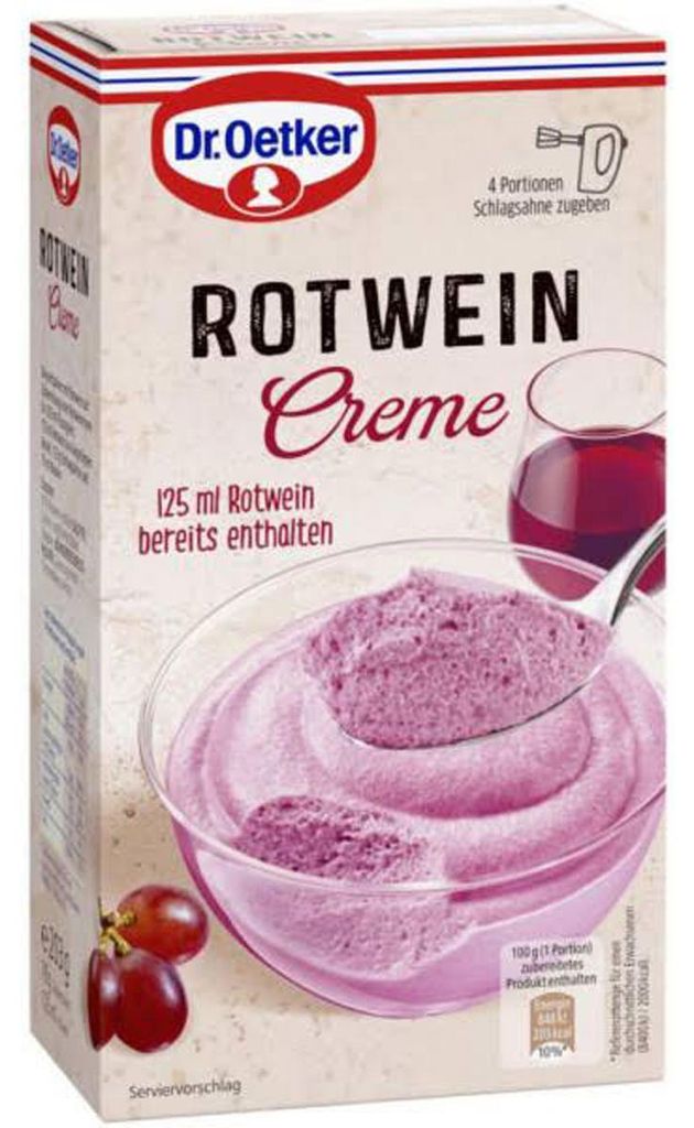 Dr. Oetker Rotwein Creme ein Geschmackserlebnis 203g 7er Produktbild 