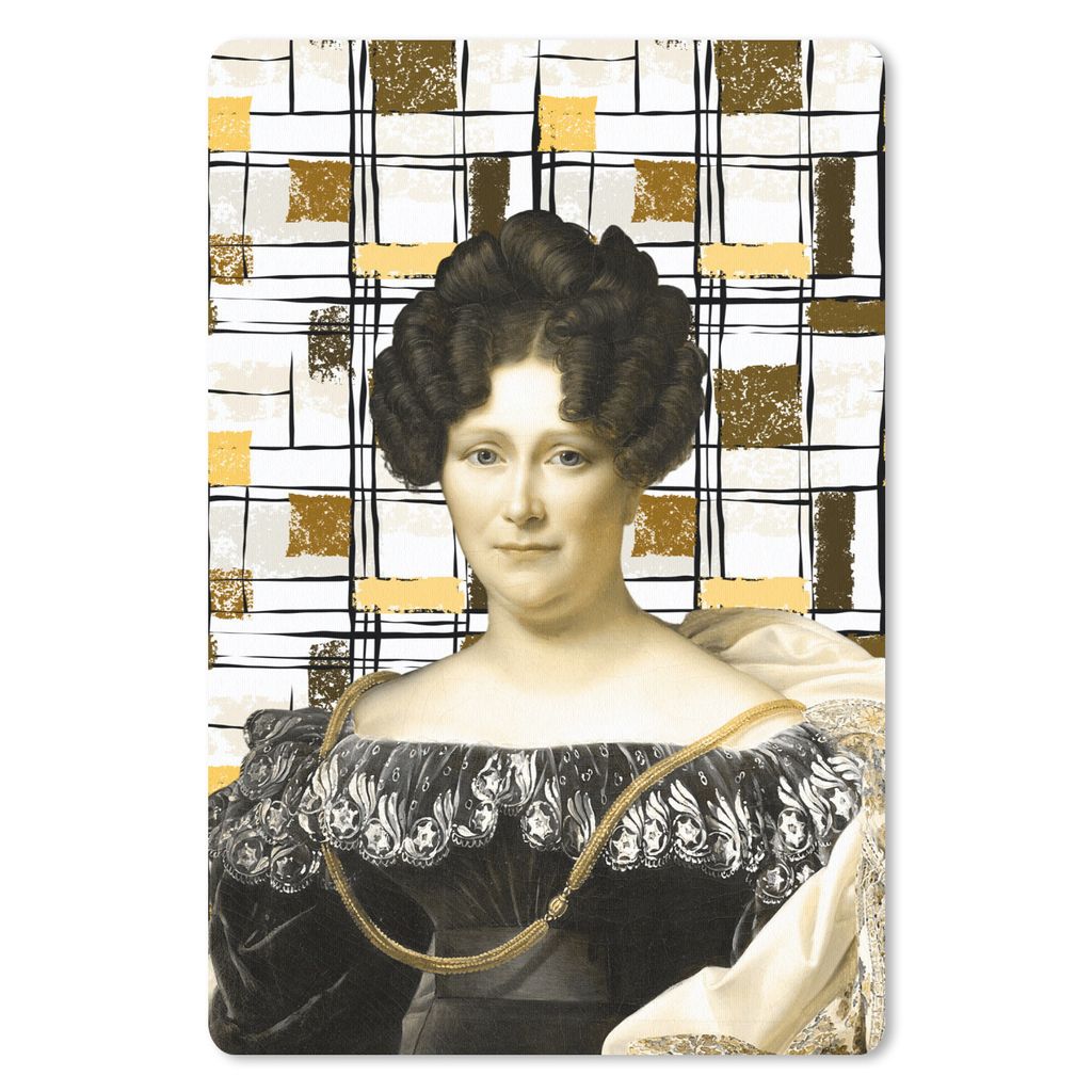 MuchoWow Mauspad Mousepad Mondrian - Johanna Henriette Engelen - Bronze 40x60 cm - Mousepads - Maus Mat - Pad - Mausunterlage - Schreibtisch Acce...