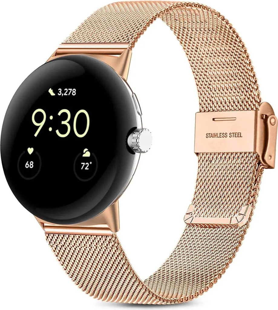Cinturino Isssinlky in Acciaio Inox per Google Pixel Watch - Elegante