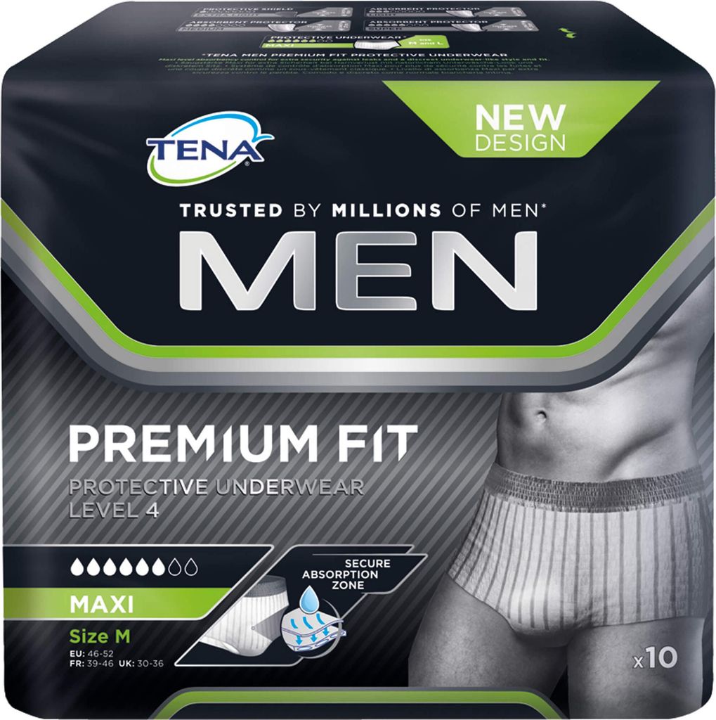 TENA Men Level 4 Premium Fit Prot. Underwear Gr. M, 12 St Produktbild 