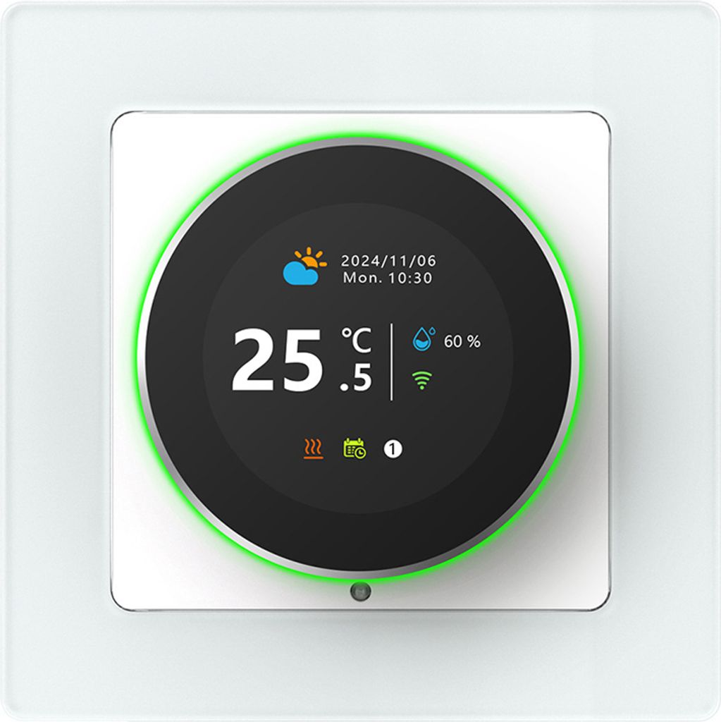 INF Smartes WLAN-Thermostat für Fußbodenheizung - WT20R-3A Weiß