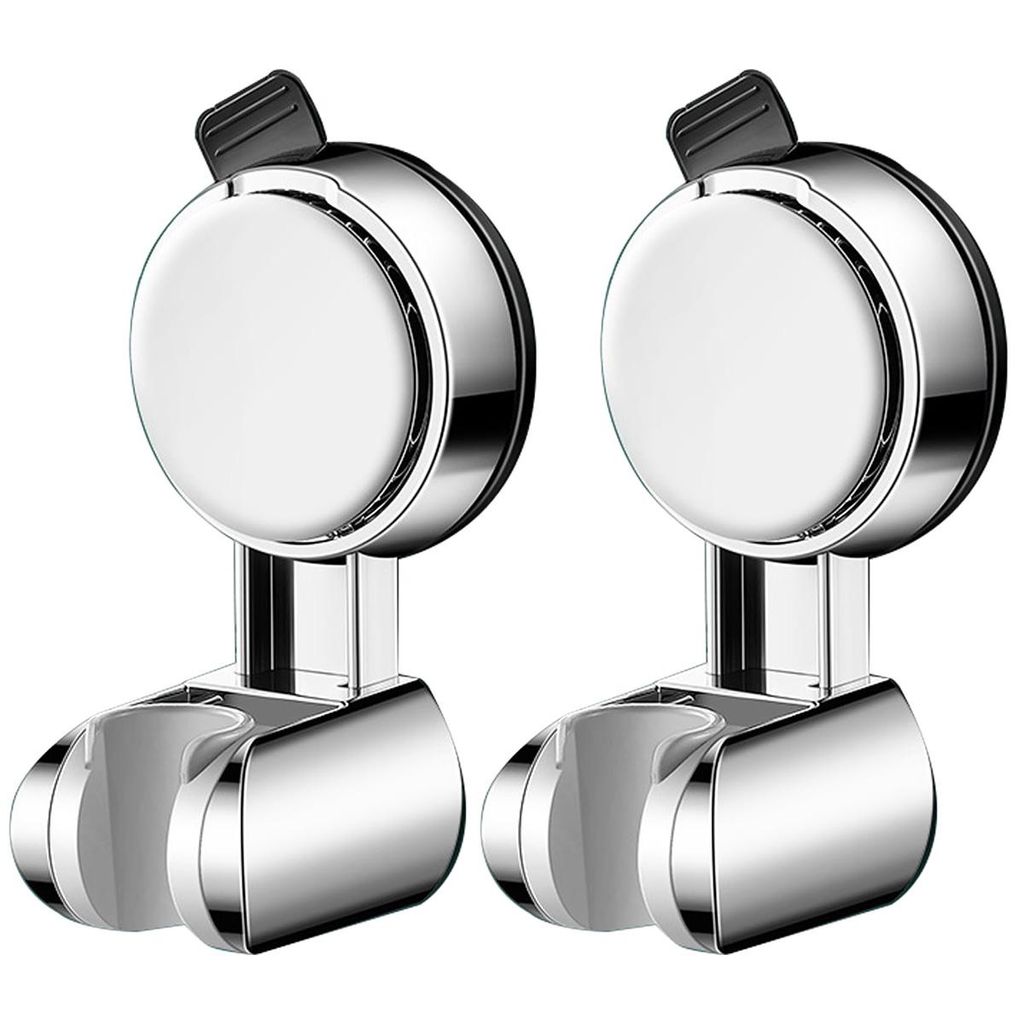 Brausehalter, 2 Stück Duschkopfhalterung Saugnapf, Duschkopf Halterungen Ohne Bohren, Universal Duschbrause Halterung, Abnehmbare Einstellung