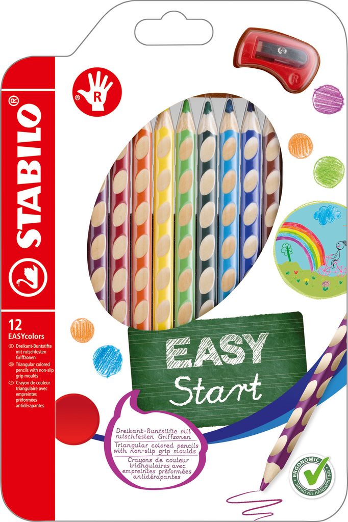 Ergonomischer Buntstift für Rechtshänder - STABILO Produktbild