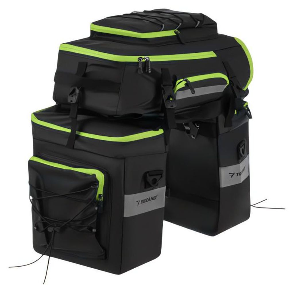 Trizand 27339 Sacoche de vélo, imperméable, 53 L, 3 en 1, Image du produit 
