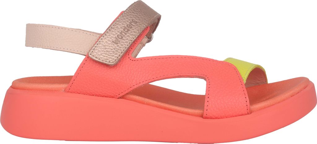 Wonders Damen Sandale Hali mit WondersFly-Technologie und seitlichem Klettverschluss
