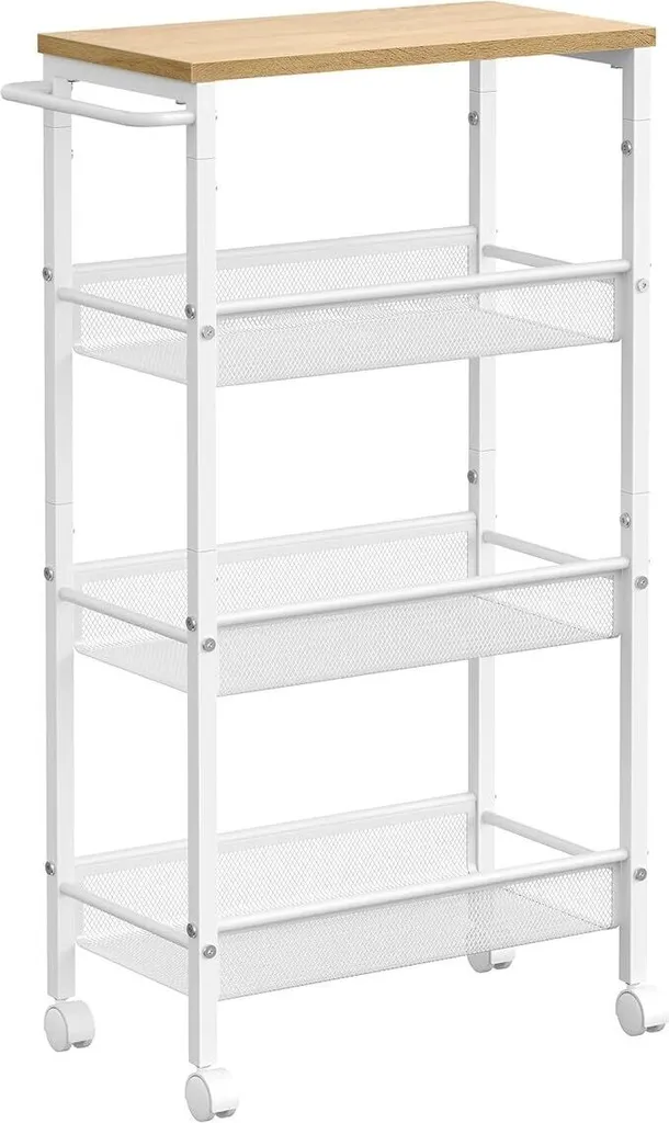 VASAGLE Carrello Stretto 4 Livelli Acciaio: Recensione e Dimensioni 22cm