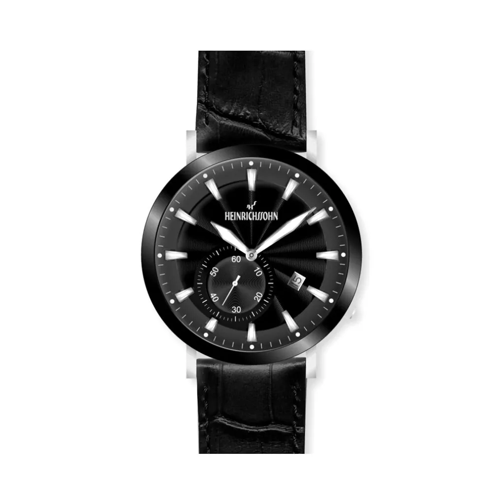 Heinrichssohn Narbonne HS1016C Montre Homme Classique en Acier Argenté