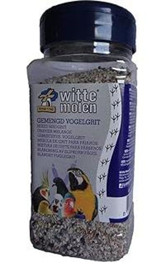 Witte Molen Vogelgrit 600 g Gritmischung für Ziervögel zur Förderung der Verdauung