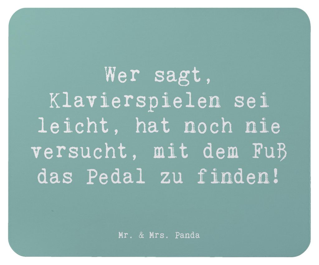Mr. & Mrs. Panda Mouse Pad Spruch Klavier Herausforderung - Meeresbrise - Geschenk, Lernen, Musik, Elfenbeintasten, Mauspad, Musiker, Mousepad, Ped...