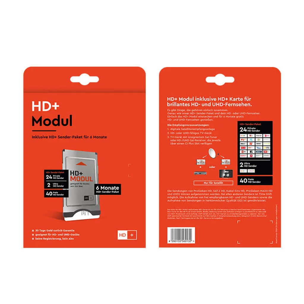Module Satellite HD Plus avec 6 Mois Offerts pour TV Compatible CI Plus
