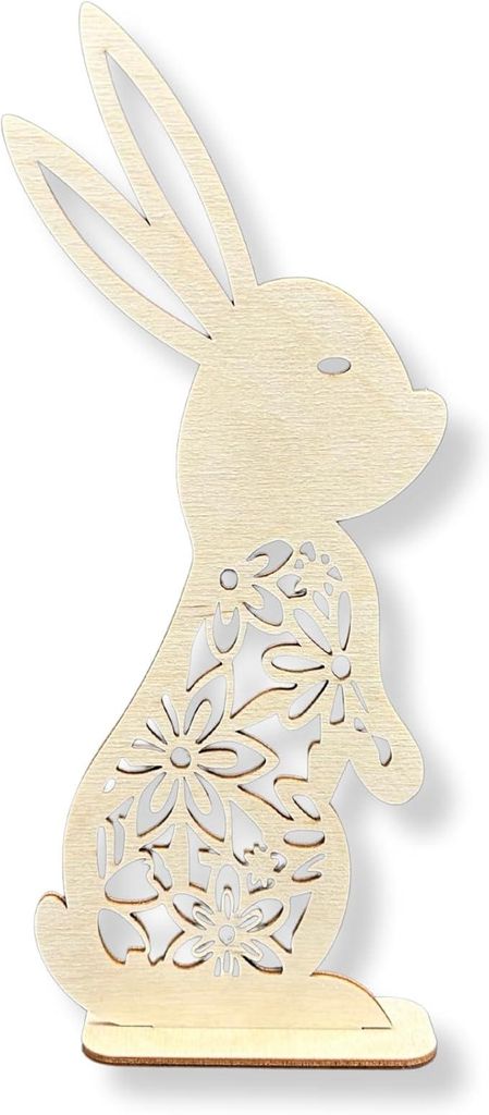 MiL4 Holz Basis Einhorn 26 cm – Lasergeschnittene Makramee & Traumfänger Vorlage – Sperrholz 3 mm – DIY Bastelbedarf