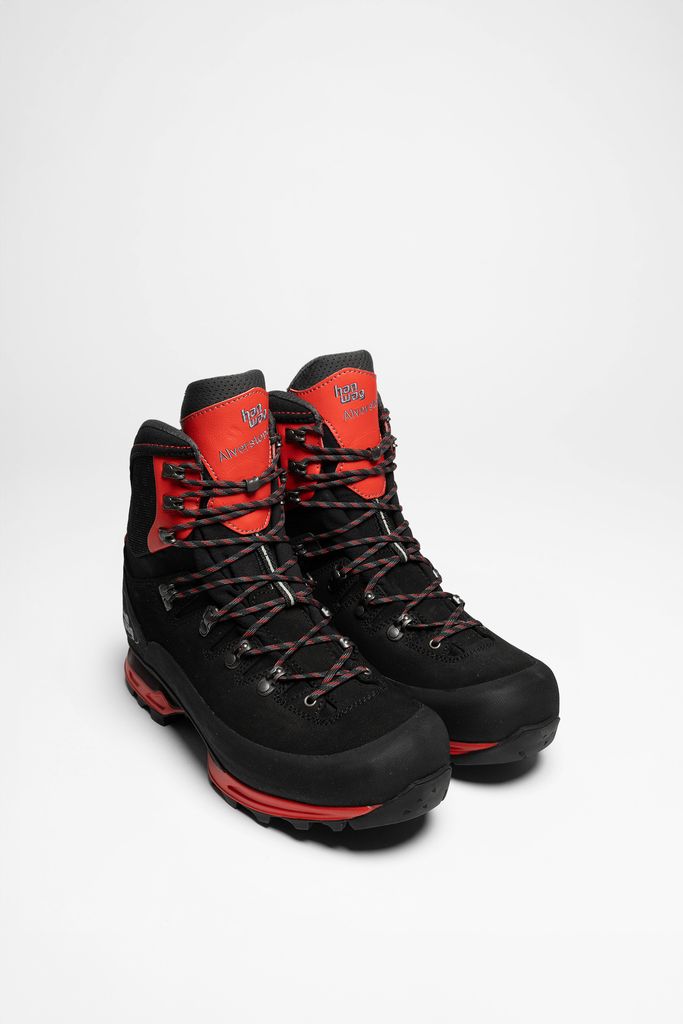 Hanwag Herren Wander Schuhe Banks Low LL Leder Hikingschuhe Schwarz