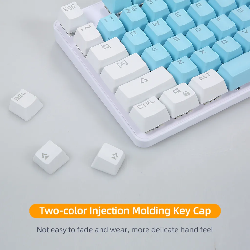 Clavier mécanique 87 touches docooler interrupteur bleu et rétroéclairé - 9