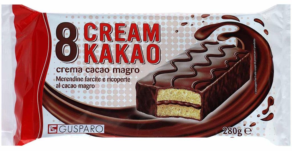 Crema de cacao Gusparo, paquete de 8 unidades (280 g) Imagen del producto 