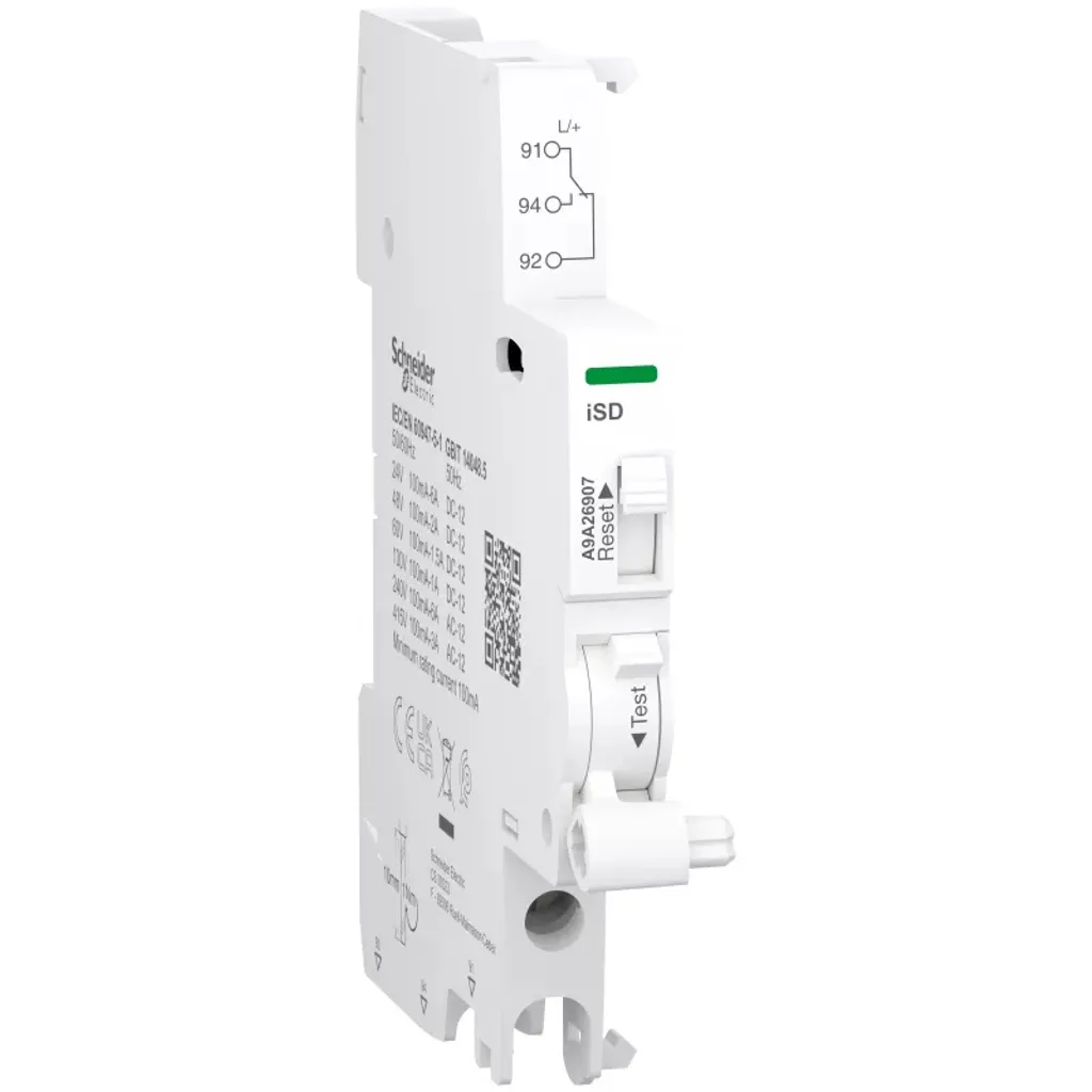 Contact iSD Acti9 1OF 100mA à 6A Schneider Electric - Raccordement Bas