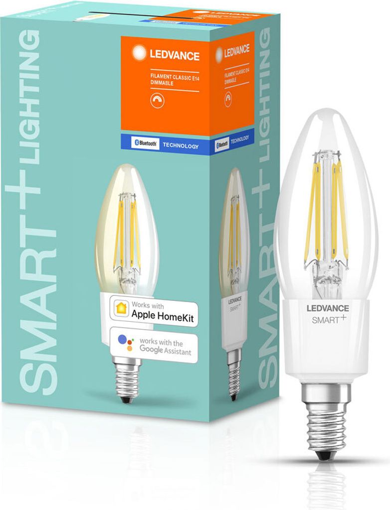 Ledvance LED Filament Smart+ Kerze 4W = 40W E14 klar 470lm Produktbild 8