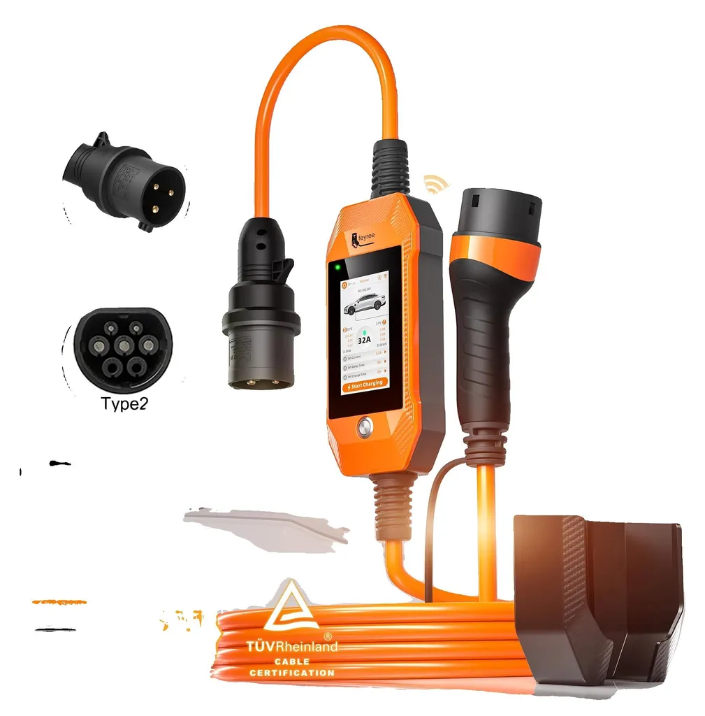Chargeur voiture électrique IP65 durable avec application de gestion