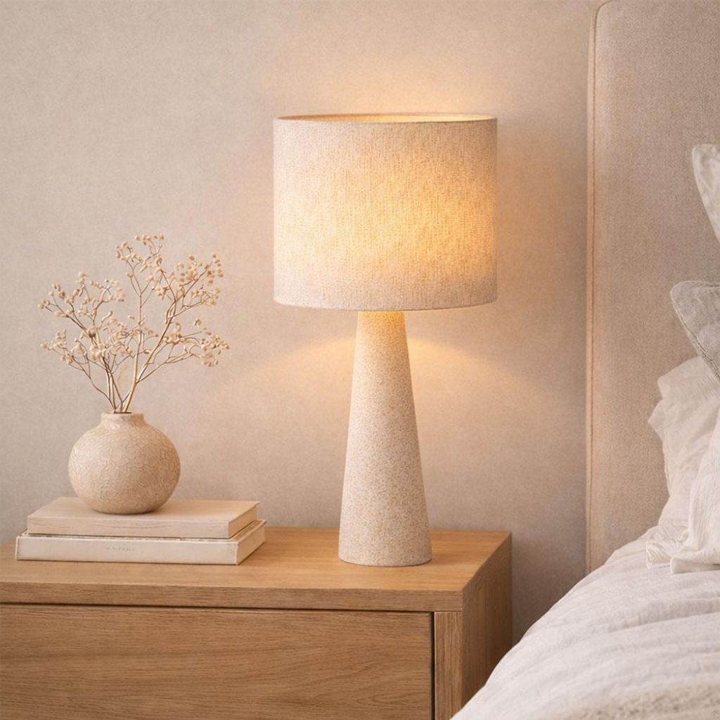 Milton & Oldbrook Tischlampe Sevilla Weiß Produktbild 