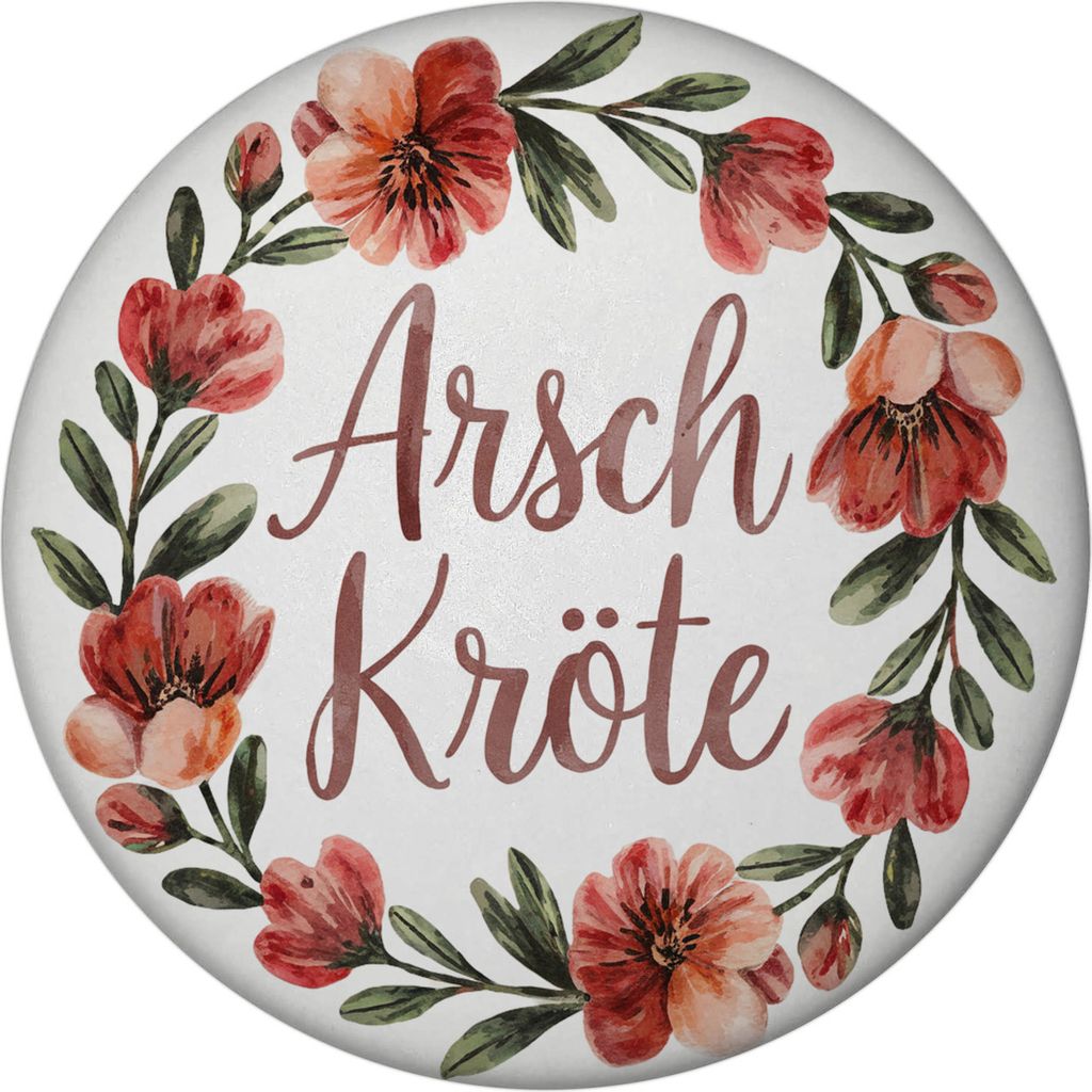 Blumenkranz Arsch Kröte Magnet mit Flaschenöffner für Humor-Fans
