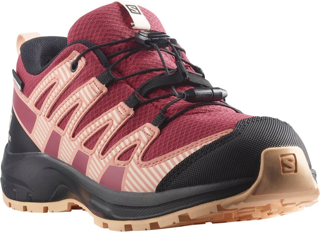 SALOMON SHOES XA PRO V8 CSWP J Earth/Black/ Earth Red/Black/Almond Cre 32