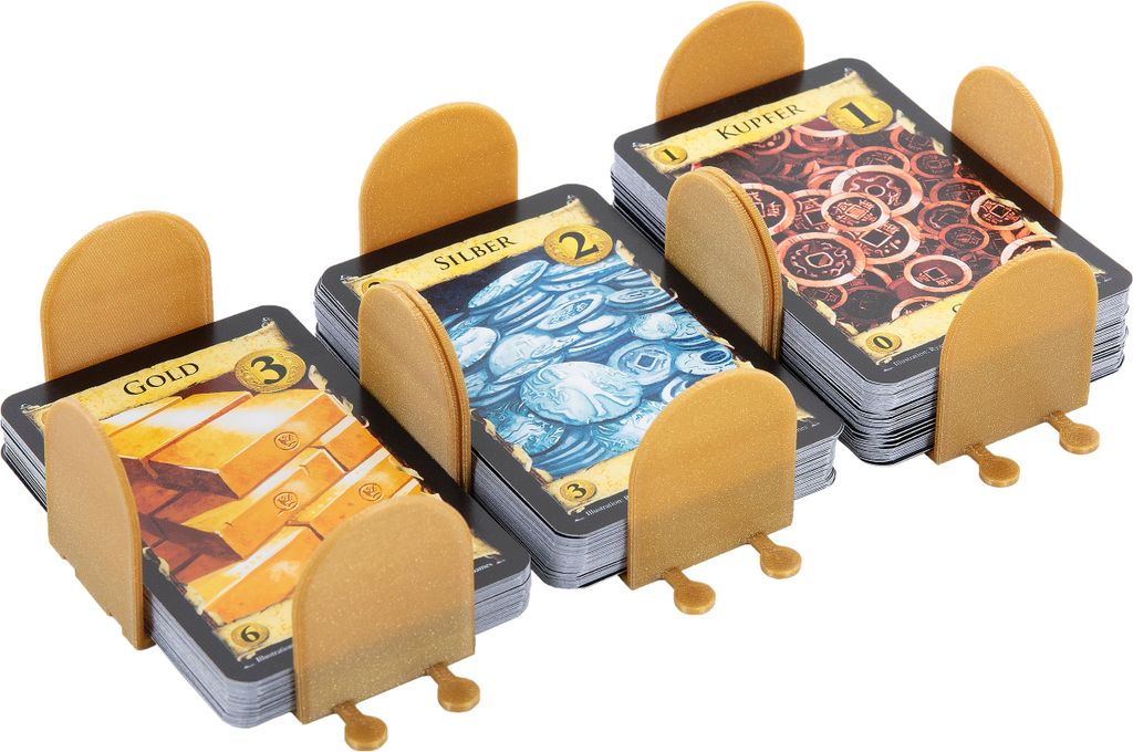 3er Set Kartendeckhalter für Dominion Geld- und Fluchkarten