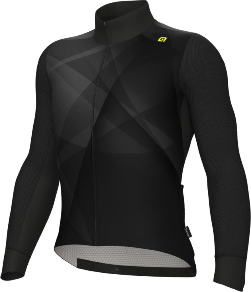 ALÉ Langarm Fahrradtrikot für den Winter - R-EV1 QUICK - Schwarz M