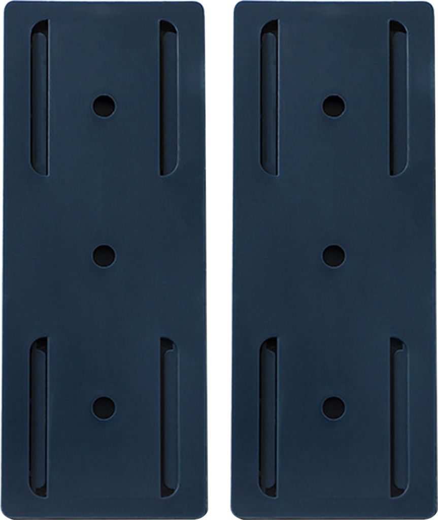 2pcs power striphalters stolp-freie robuste, praktische Kordorganisator-Sockelverwaltungsregal für Zuhause-Blau