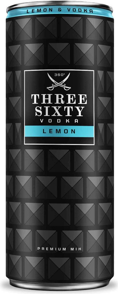 Three Sixty Vodka + Bitter Lemon 10% 0,33l Produktbild 
