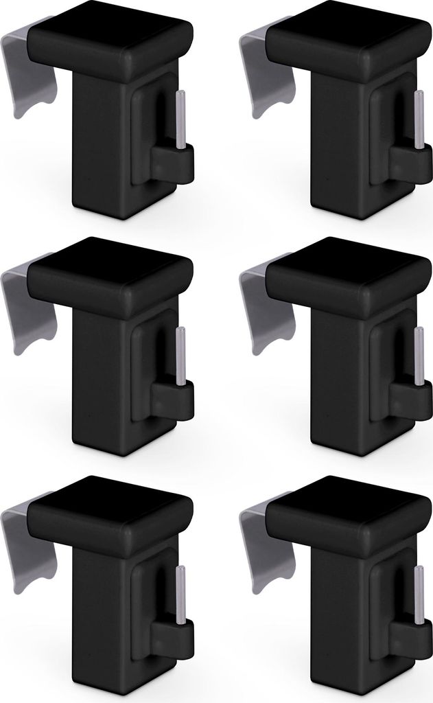 Supports de serrage pour tringles de vitrage "Basic" ( noir Image du produit 