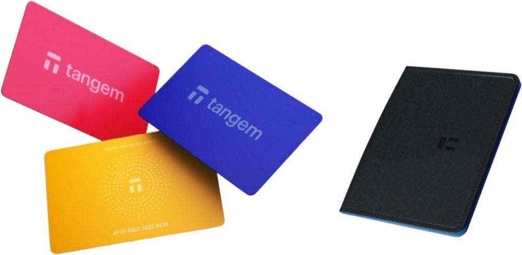 Tangem Wallet 3 Karten + Tangem Card Holder Advantage Bundle - Spring Bloom