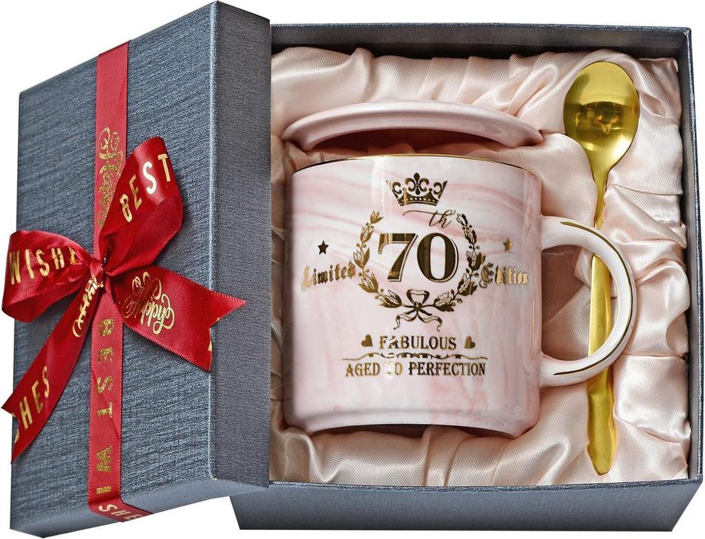 Regalo 70° compleanno donna edizione limitata tazza in Immagine del prodotto 