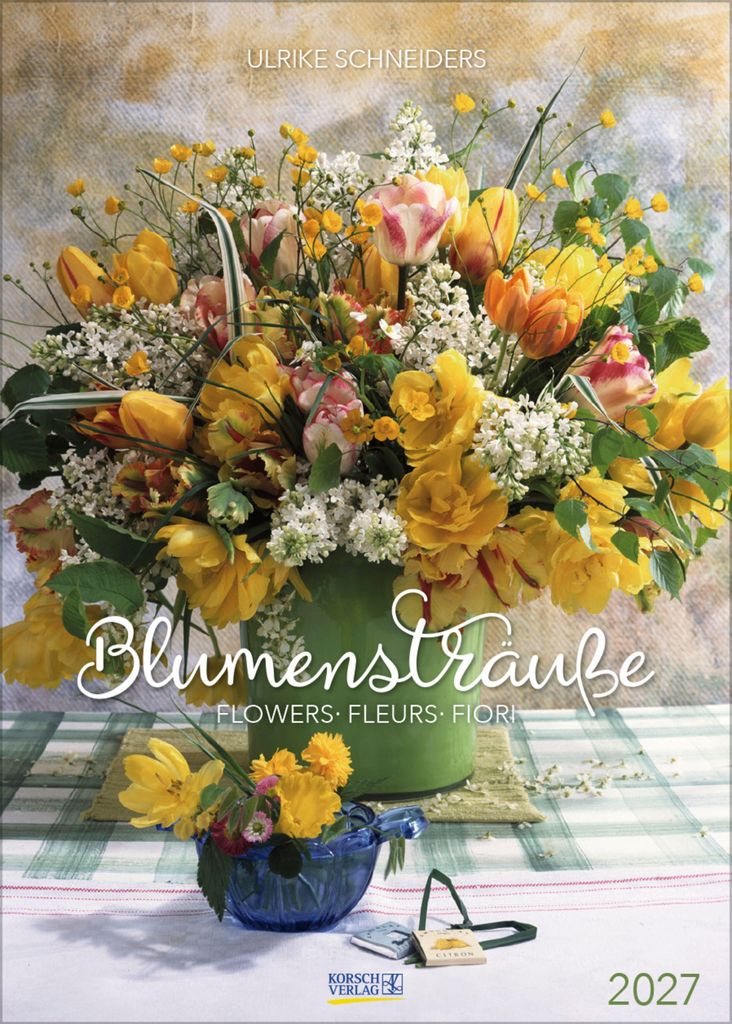 Korsch Kalender Romantische Blumensträuße 2027