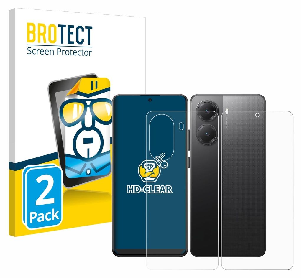 Packaging for a 2-pack screen protector for a Xiaomi Poco X7 Pro.