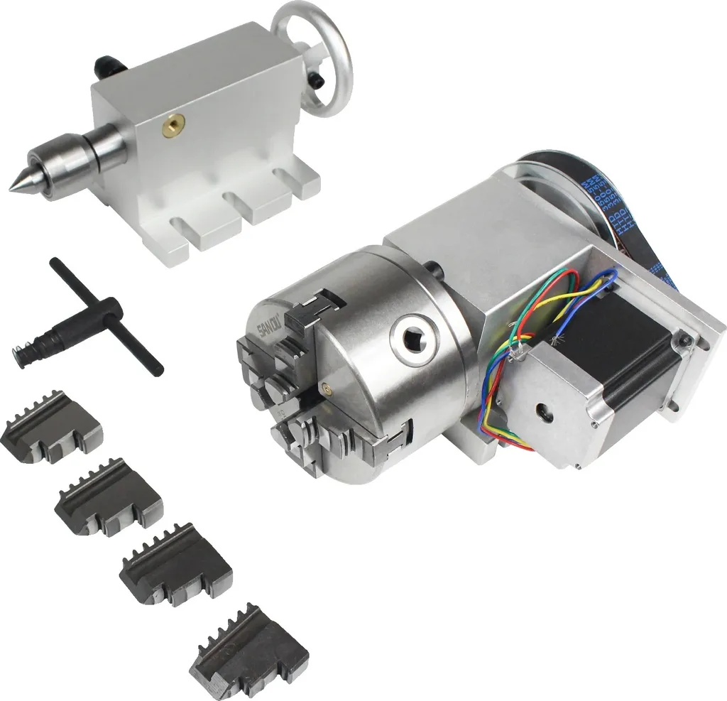 Mandrin 4 mors 100mm haute précision K12 avec contrôle manuel certifié CE