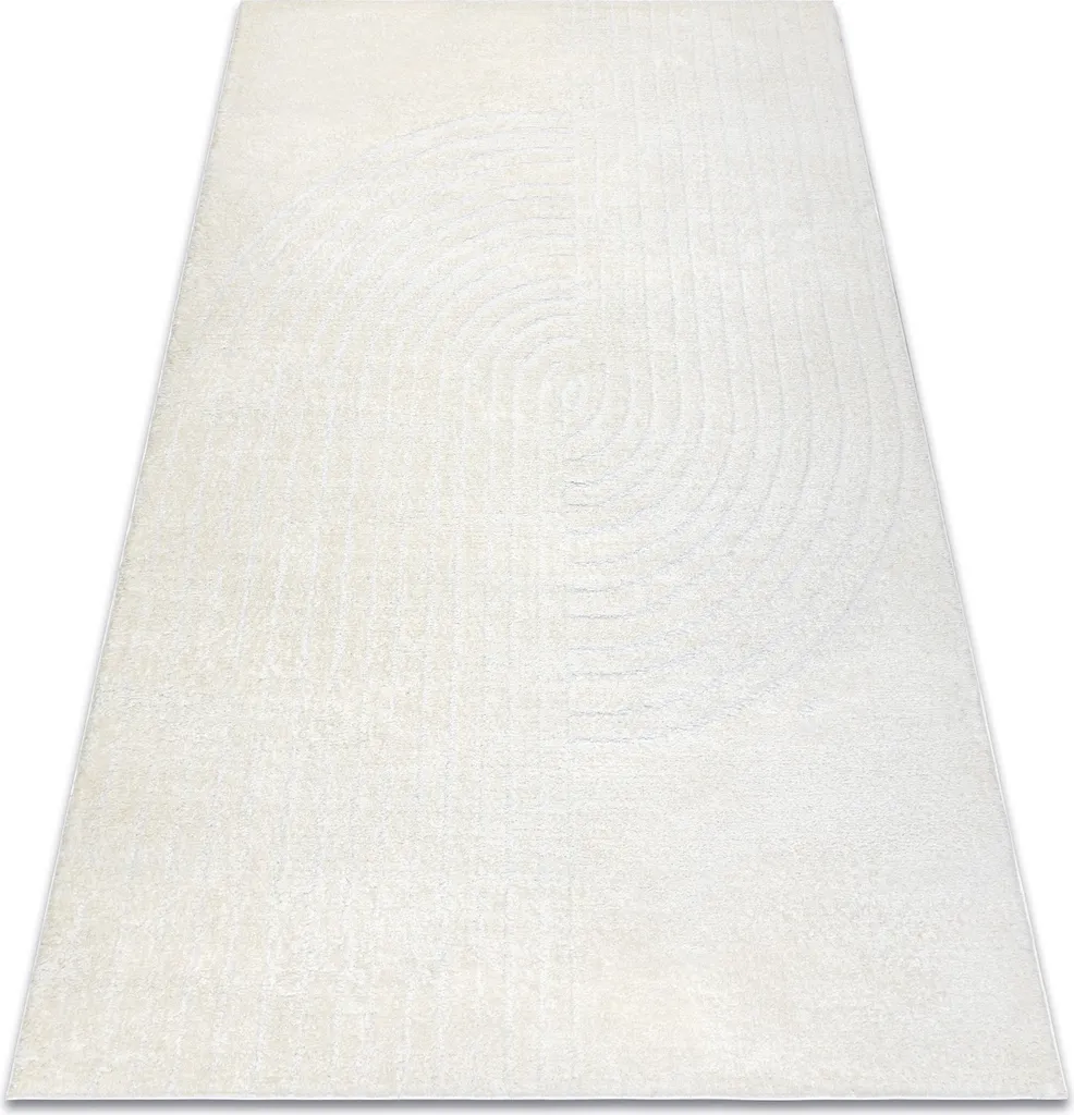 Grand tapis de salon géométrique MODE 8587 crème et beige 240x330cm