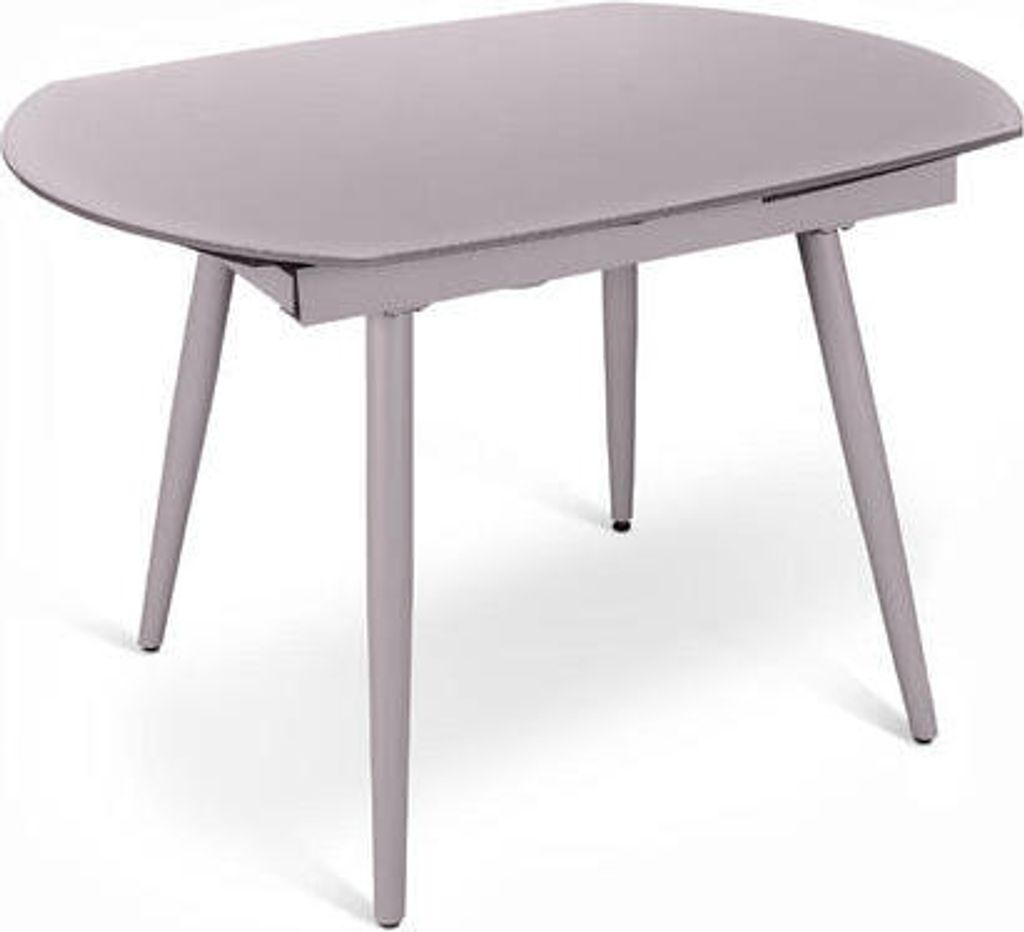 Kyoto Four ausziehbarer Tisch aus grauem gehärtetem Glas bis zu 180 cm