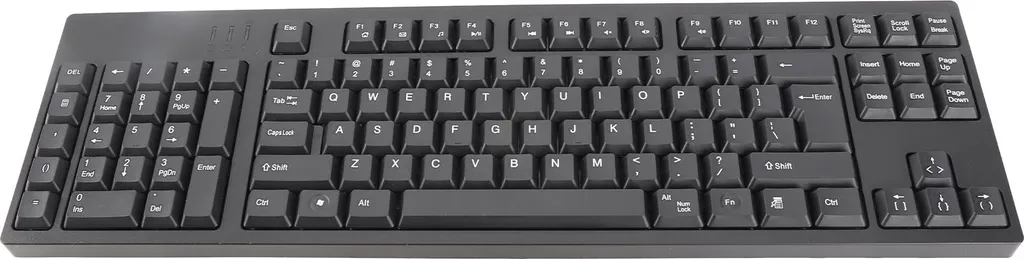 Clavier pour gaucher filaire 109 touches avec double interface USB Noir - 2