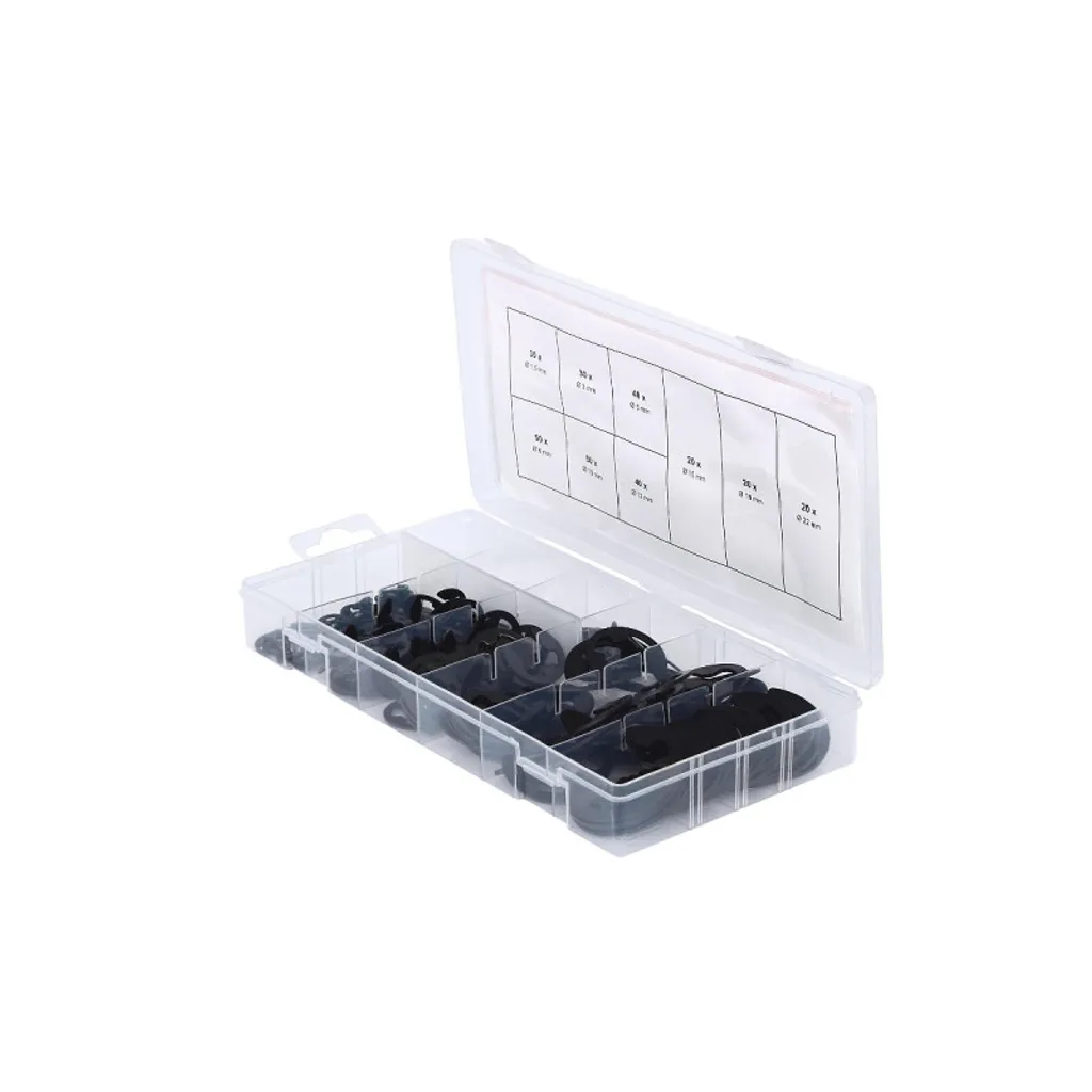 KS TOOLS Assortimento Anelli Seeger Tipo E - 300 Pezzi Ø 1.5-22mm