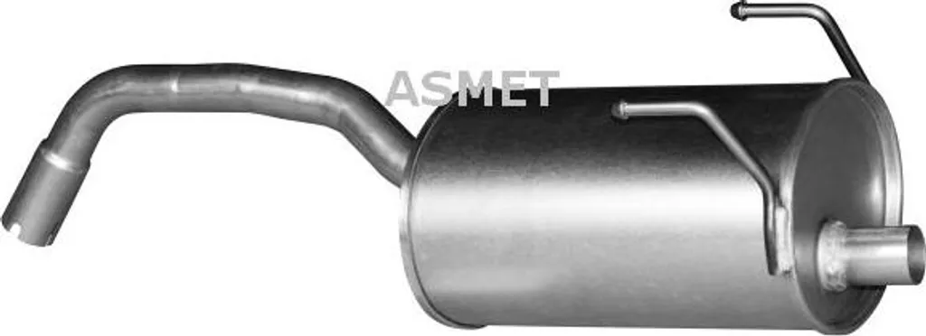 ASMET 16059 Silencieux arrière OE 46817652 pour Fiat 500 et Panda