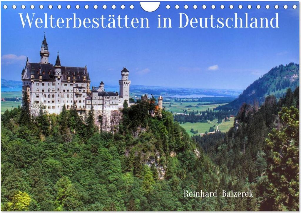 Welterbestätten in Deutschland (Wandkalender 2027 DIN A4 quer), CALVENDO Monatskalender