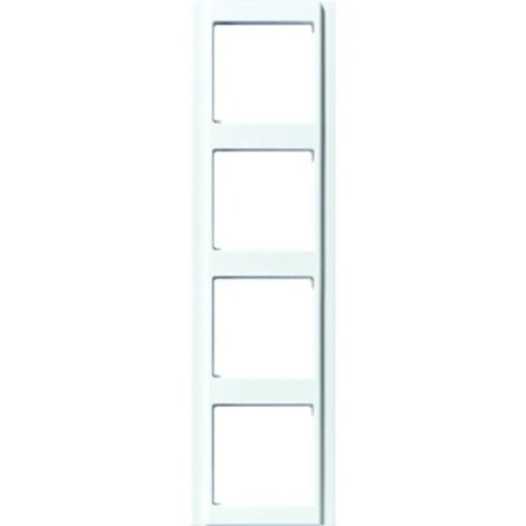 Plaque de finition quadruple A 584 WW blanc pour montage horizontal