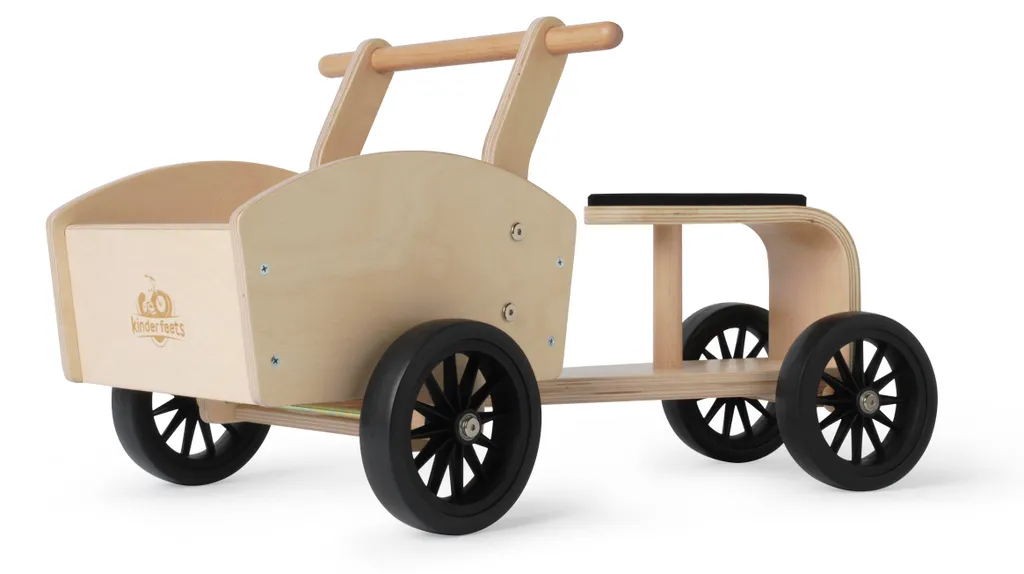 Vélo Cargo Enfant Kinderfeets Cargo Fahrrad - Tricycle porteur bois