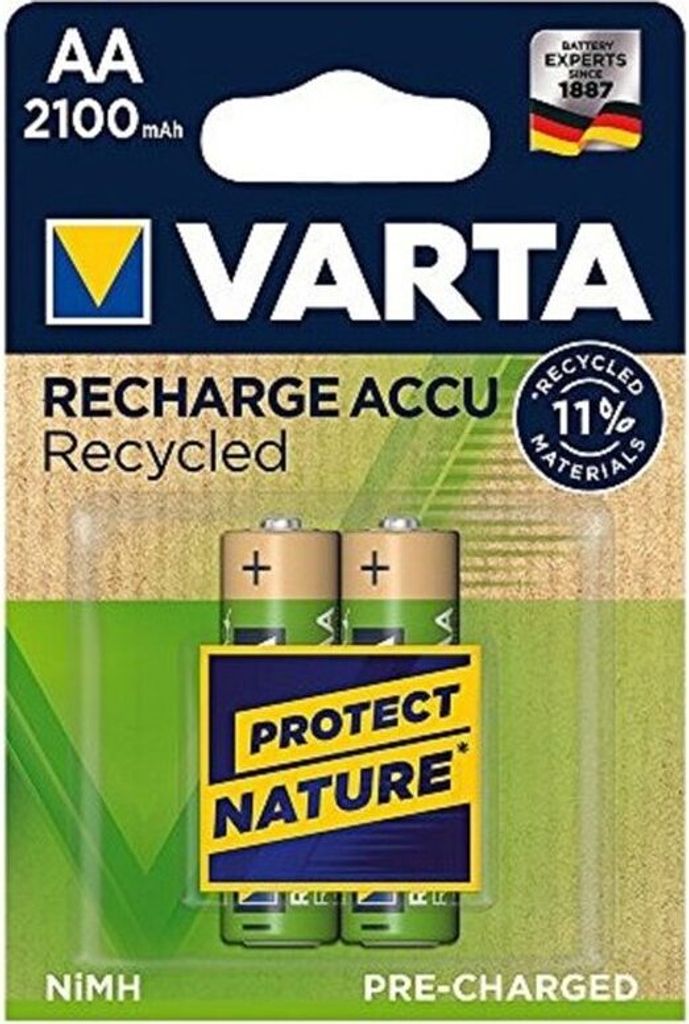 Varta Akku RECHARGE Recycled AA HR6 2100mAh 2St.