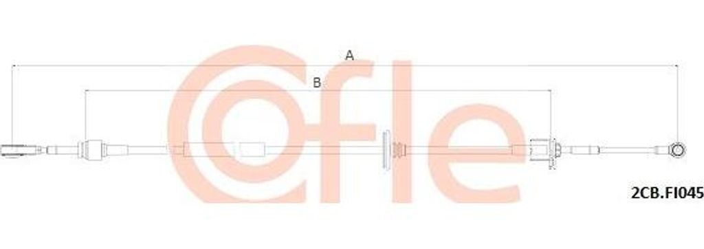COFLE 2CB.FI045 Seilzug, Schaltgetriebe OE 55228845 kompatibel mit Musa, Idea