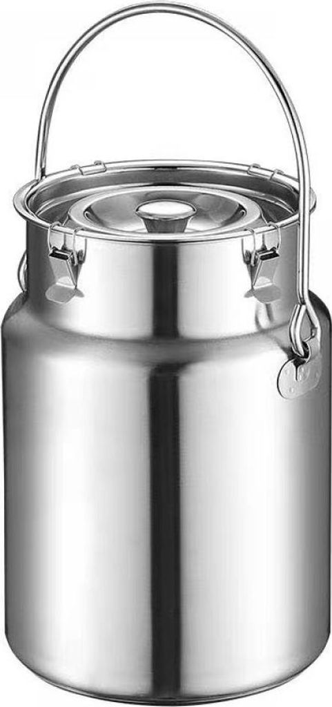 Versiegelter Milchkrug aus Edelstahl 304, 5 l Fassungsvermögen, mit Griff für einfache Handhabung