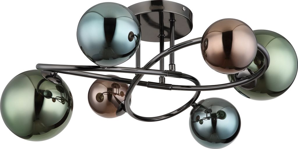 Globo Lighting|Deckenleuchte Metall grau matt, 6x G9 LED