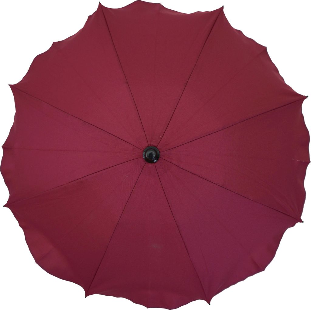 Skyline Sonnenschirm für Kinderwagen flexiblem Befestigungsarm UV-Schutz50+ Sonnensegel Sonnenschutz Kinderwagen-Sonnensegel, Ø63cm, Bordeauxrot