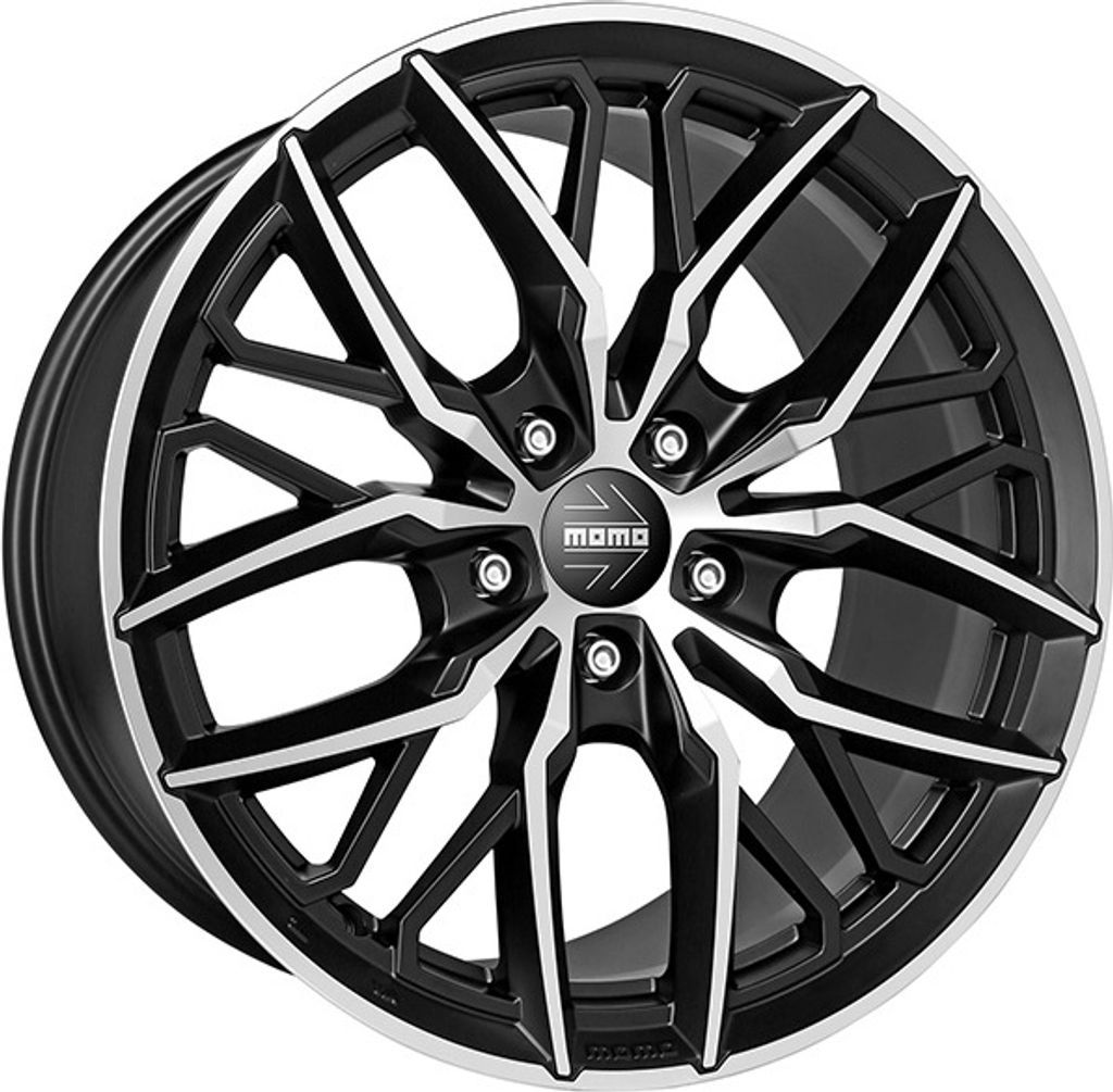 ALUFELGE MOMO Spider 8,5x19 5x110 ET 30 MATT BLACK POLISHED