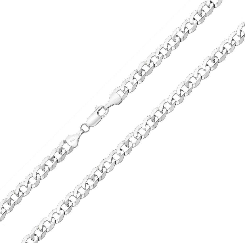Wunderschönes 9 Karat (375) Weißgold Damen - Armband - 18cm*6mm; TRS19545L79KW